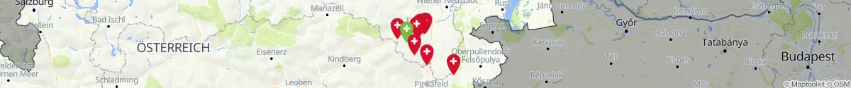 Kartenansicht für Apotheken-Notdienste in der Nähe von Mönichkirchen (Neunkirchen, Niederösterreich)